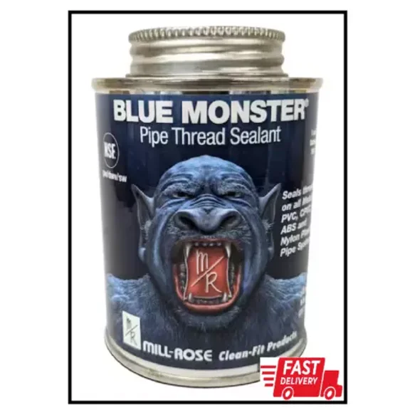Blue Monster Pipe Thread Sealant - 4 Oz. Sealing For Plumbing Applications New