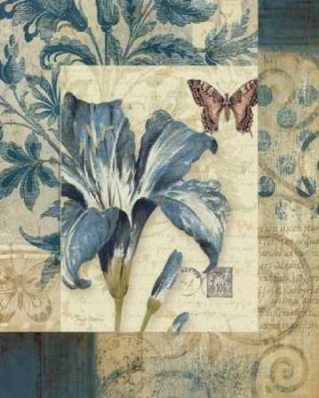 Blue Moods Lily Canvas Art - Pamela Gladding (24 x 30)