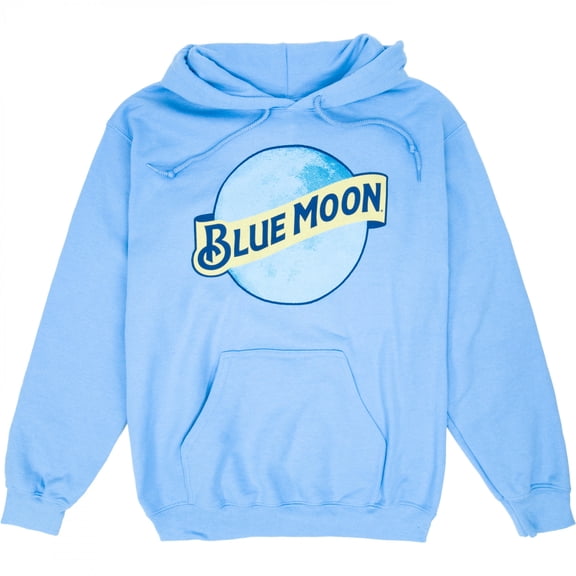 Blue Moon Classic Logo Baby Blue Hoodie-XLarge