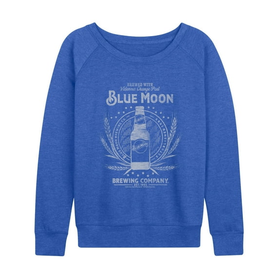Blue Moon - Artfully Crafted - Women's French Terry Long Sleeve Pullover