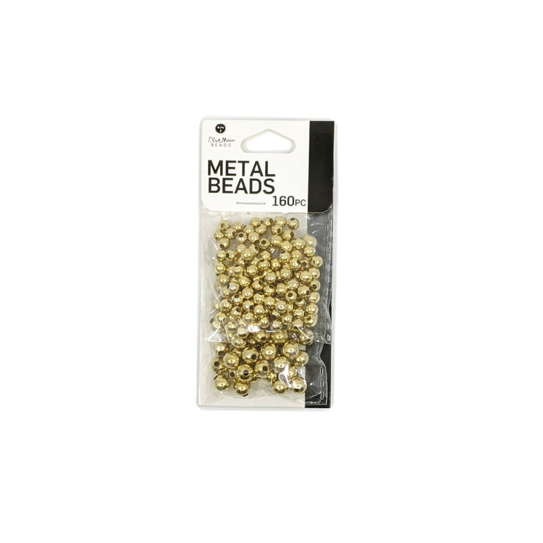 Blue Moon Beads Gold Metal Spacer Beads for Jewelry Making, 160 Piece 