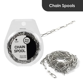 Blue Moon Beads Immitation Silver Plated Paper Clip Chain Spool for DIY Jewelry Making, 2.8 Yards-Unisex, Adult