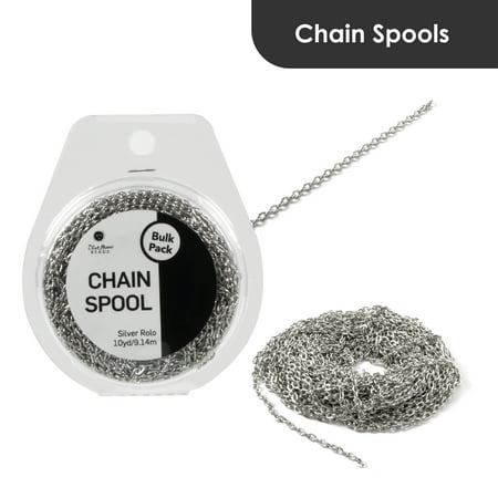 Blue Moon Beads Rolo Chain Spool DIY Jewelry Iron, 10 Yards, Unisex Adult, 1 Piece