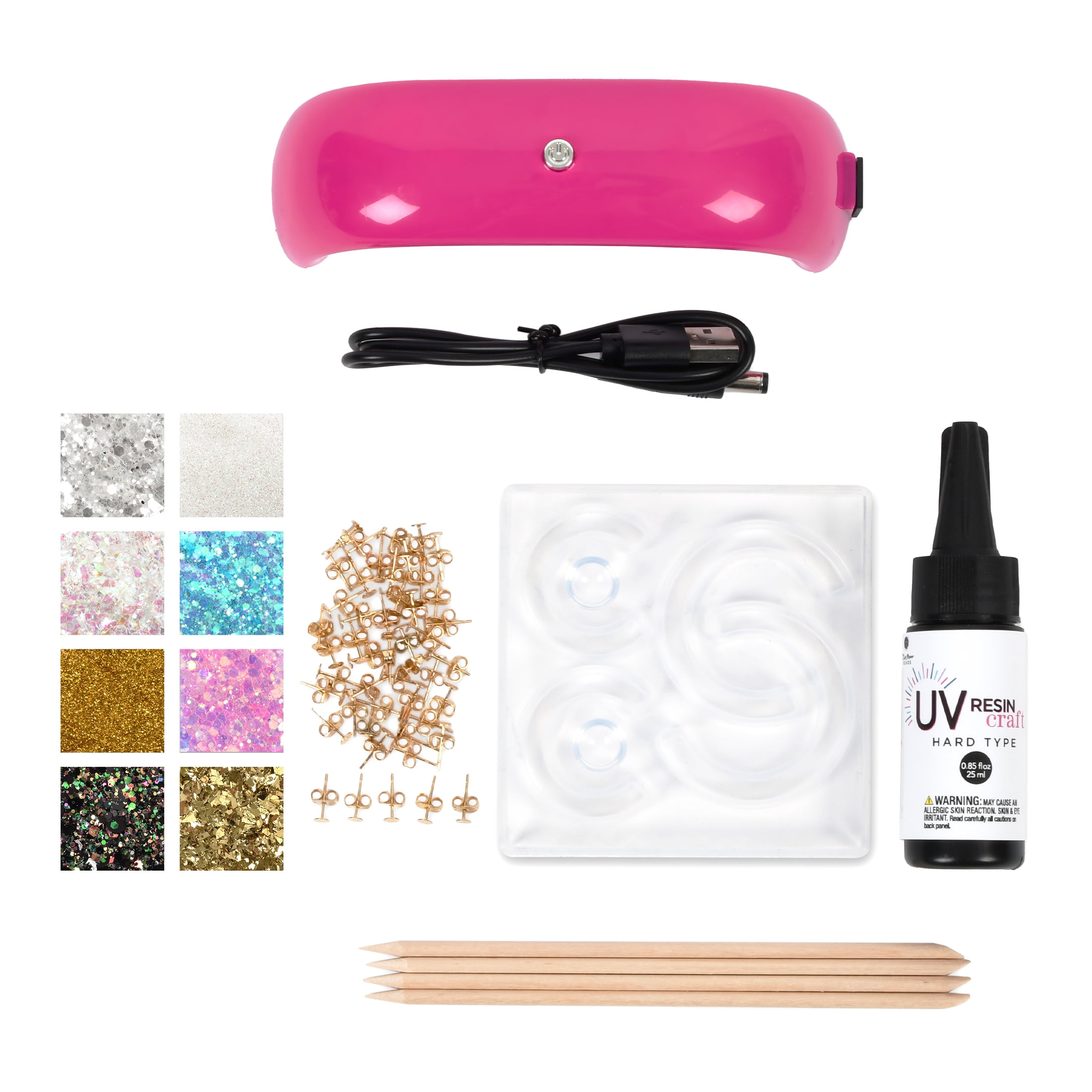 Paper Wishes  Hoop Earrings UV Resin Kit