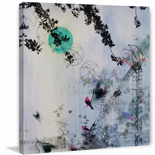 "Blue Moon" Painting Print on Wrapped Canvas