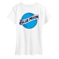 thumbnail image 1 of Blue Moon - Round Logo - Belgian Beer Adult Beverage - Women's Short Sleeve Graphic T-Shirt, 1 of 5