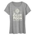 thumbnail image 1 of Blue Moon - Stacked - Belgian Beer Adult Beverage - Women's Short Sleeve Graphic T-Shirt, 1 of 5