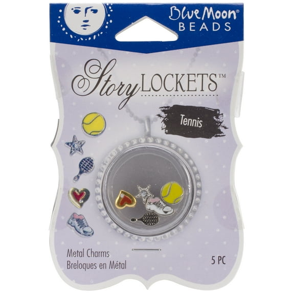 Blue Moon Story Lockets Metal Charm Assortment, 5pk