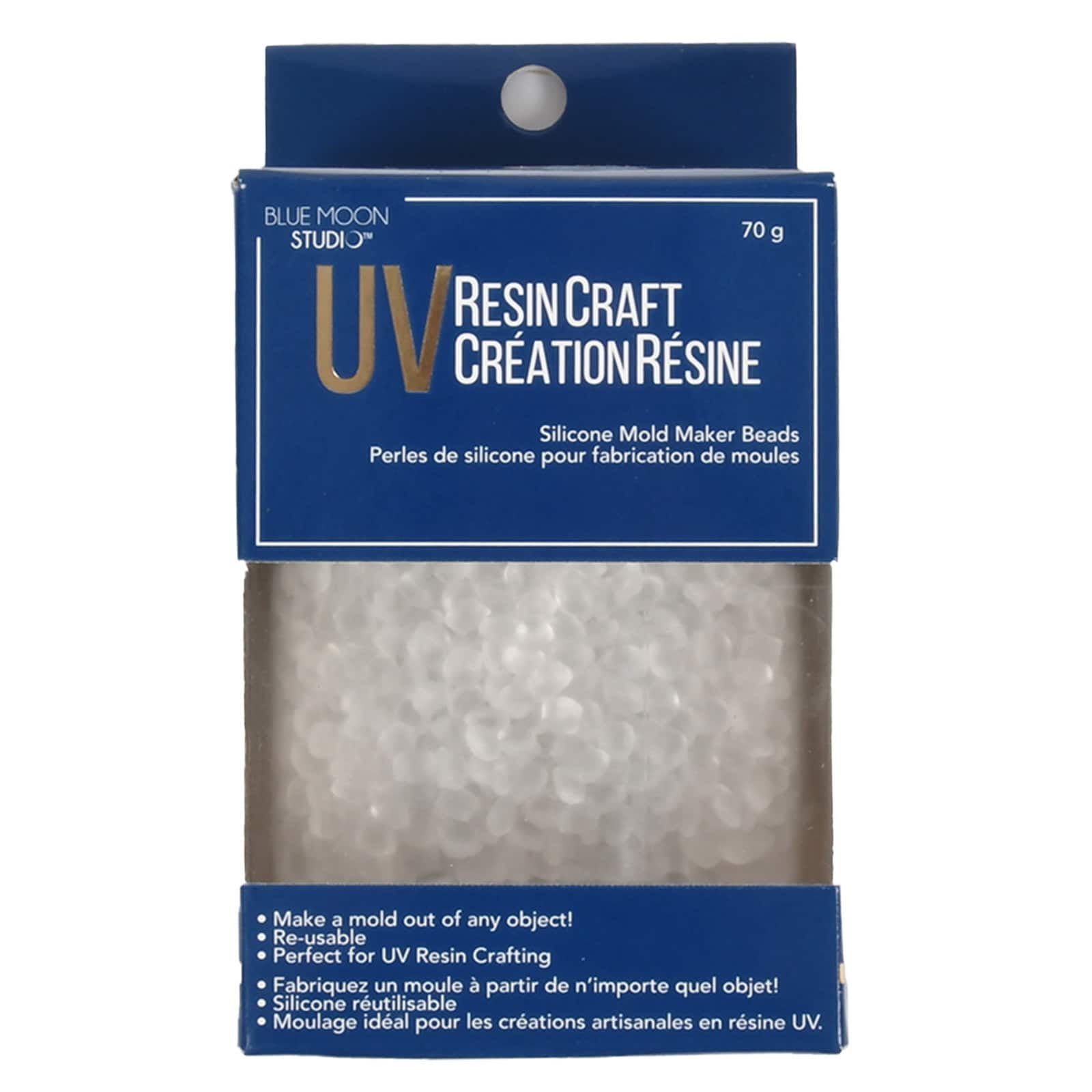 Blue Moon Studio UV Resin Craft Silicone Mold Maker Beads - Make Molds with Reusable Silicone - Bulk 6 Pack