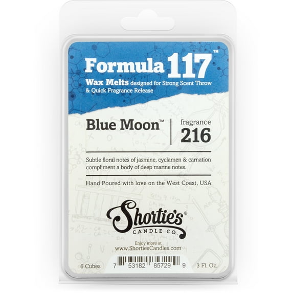 Blue Moon Wax Melts - Highly Scented + Natural Oils - Shortie's Candle Company