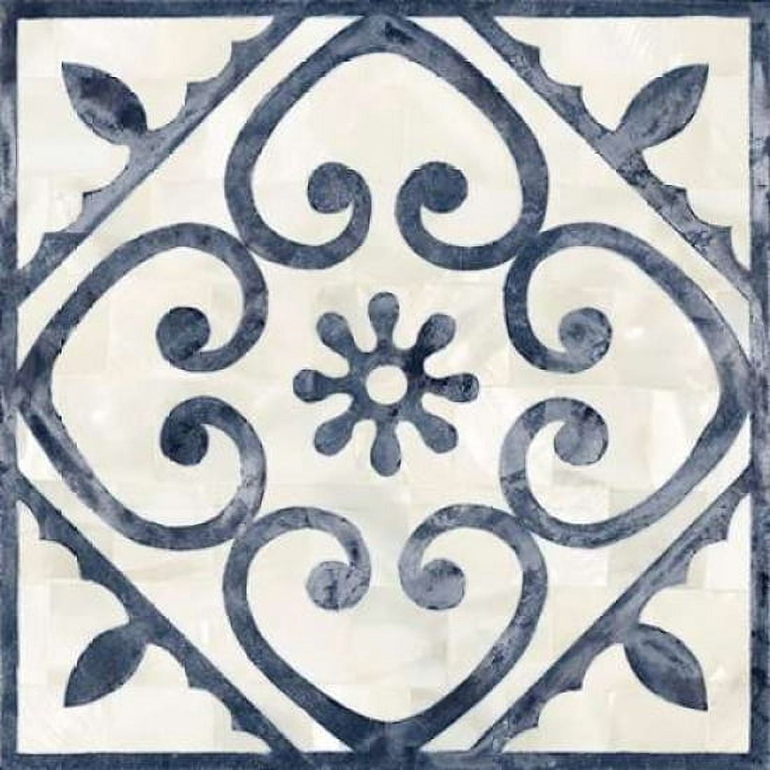 Blue Moroccan Tile 2 Canvas Art - Hope Smith (24 x 24)
