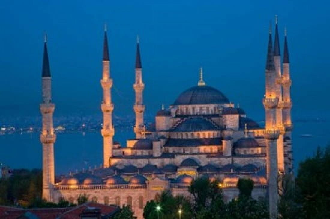 Blue Mosque Istanbul Turkey Canvas Art - Darrell Gulin DanitaDelimont (26 x 17)