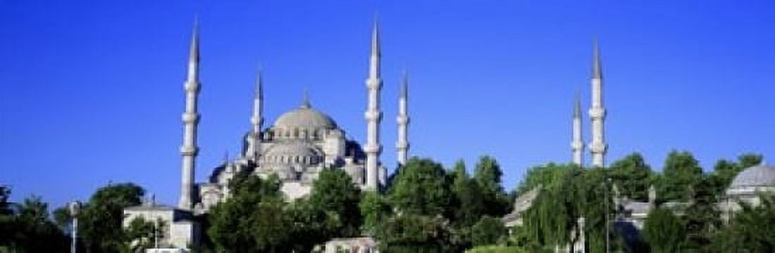 Blue Mosque Istanbul Turkey Canvas Art - Panoramic Images (18 x 6)