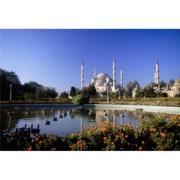 Blue Mosque Sultanahmet Istanbul Turkey - 17th Century Mosque Built During The Rule of Ahmed I Poster Print by The Irish Image Collection - 36 x 24 - Large
