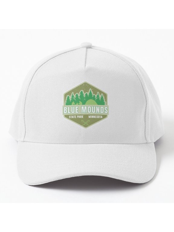 Blue Mounds State Park Baseball Hat, Hexagon Outdoor Travel Logo Design, Classic Cap