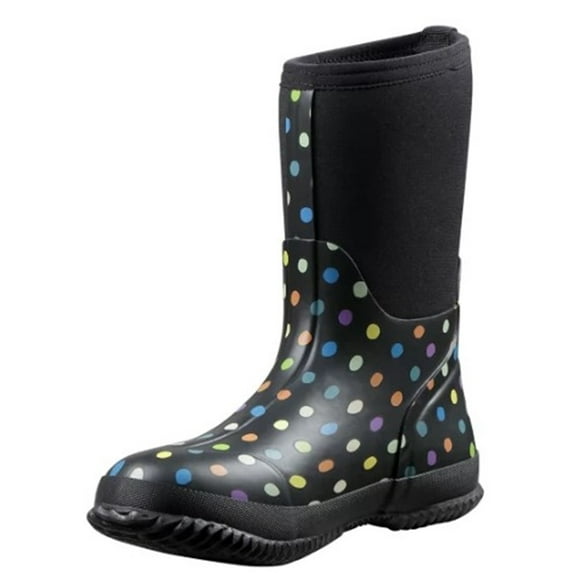 Blue Mountain BM2303 Women's Rubber Boots Dot Neoprene Size 6