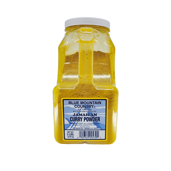 Blue Mountain Country Jamaican Curry Powder, Authentic West Indian Blend, 5 lb Bulk Container