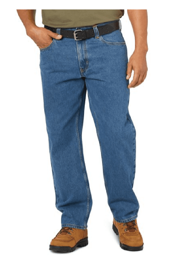 FMB-1501 Men's Denim 5-Pocket Jeans, Medium Wash, Size 38x30