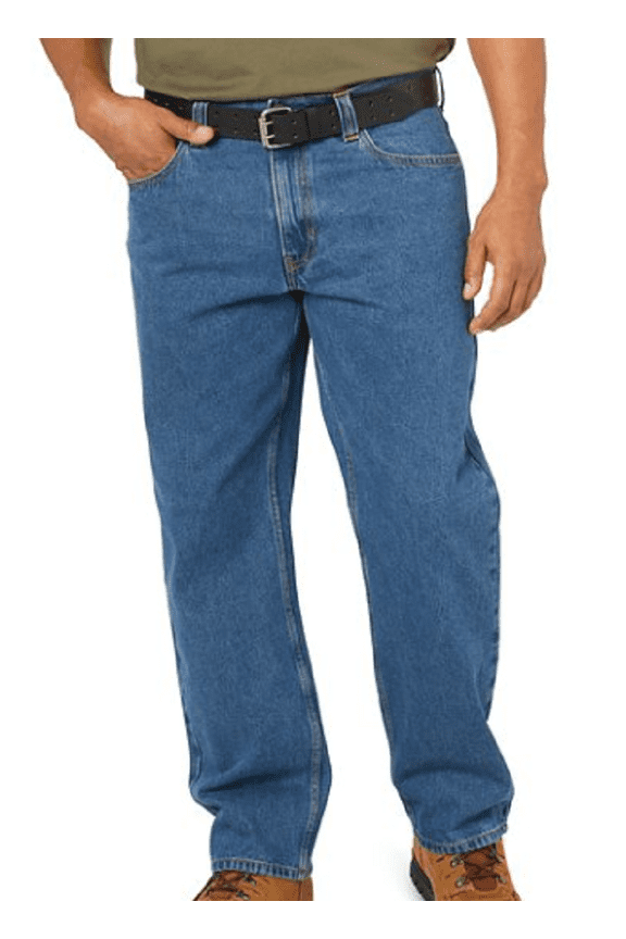 FMB-1501 Men's Mid-Rise Denim 5-Pocket Jeans, Medium Wash, S36X30