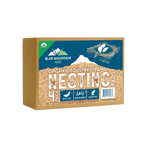 Blue Mountain Hay Straw Nesting Pads, Organic - 8 lb