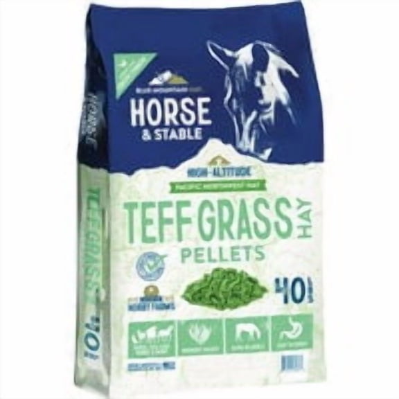 Blue Mountain Hay Teff Grass Hay Pellets - Pack of 2