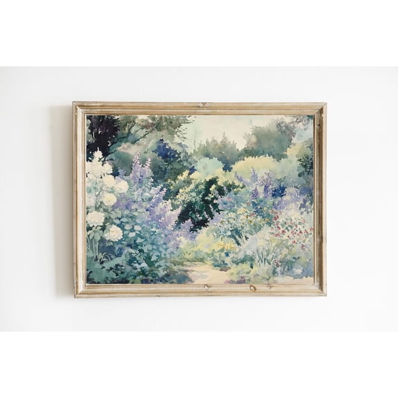 Blue Mountain Print Poster Cottagecore Summer Decor Poster Mountain Art Modern Farmhouse Wall Decor Poster able Poster E205, Unframed Poster Size 24x36 F03.1.18l1085