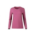 thumbnail image 1 of Blue Mountain Raspberry Coulis Heather-Colored Women's Long-Sleeve T-Shirt,Small, 1 of 2