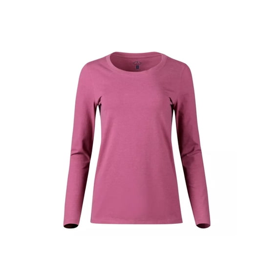 Blue Mountain Raspberry Coulis Heather-Colored Women's Long-Sleeve T-Shirt,Small