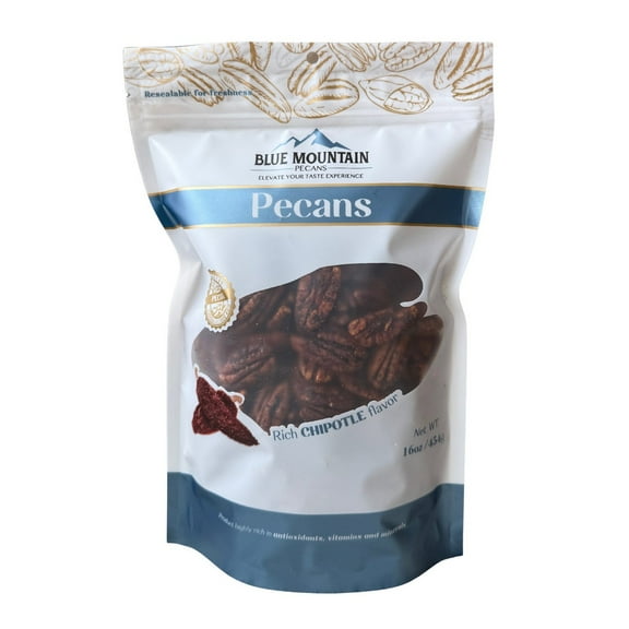 Blue Mountain Rich Chipotle Pecans, 16 Ounce