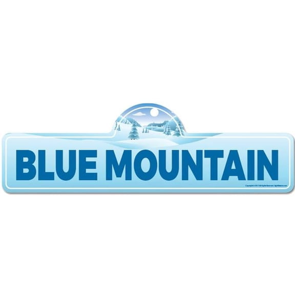 Blue Mountain Street Sign