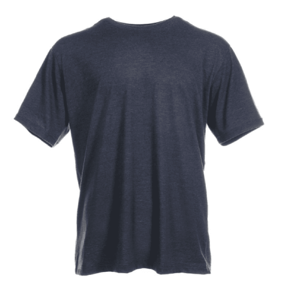 Blue Mountain YMK-1041 Men's Short-Sleeve T-Shirt, Navy Heather, 2XL