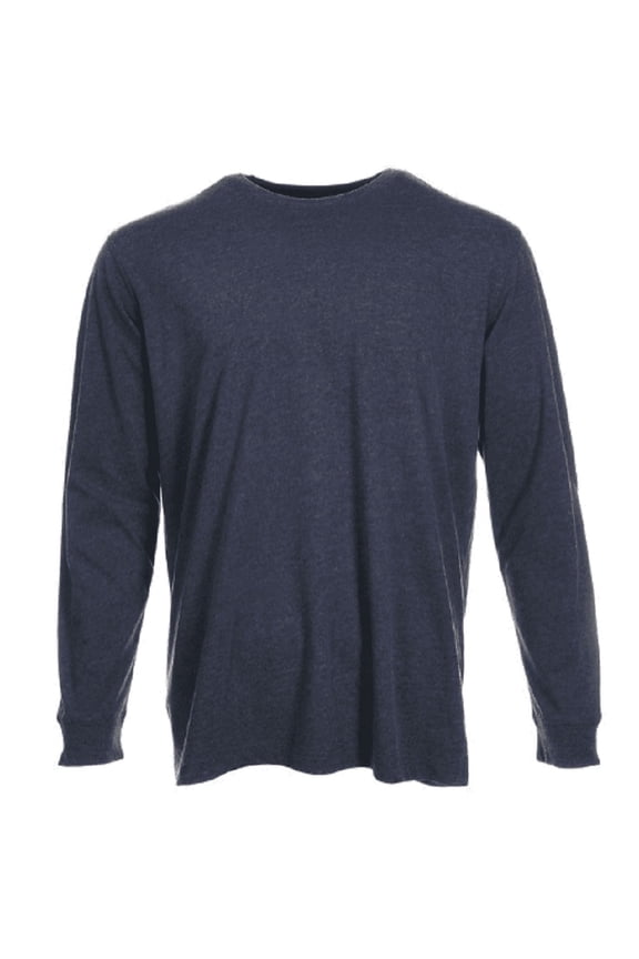 YMK-1072 Men's Jersey Long-Sleeve T-Shirt, Navy Heather, XL