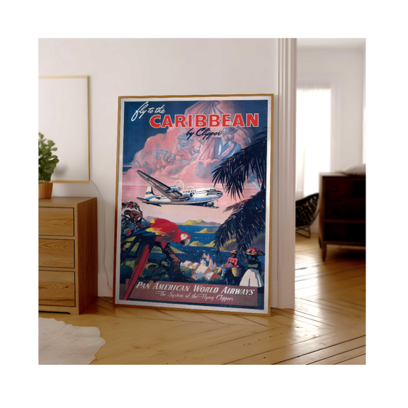 Blue Mountains Vintage Travel Poster Australian Tourism Art