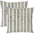 thumbnail image 1 of Blue Mudcloth Throw Pillow Covers 18x18 Inch Set of 2 Indigo Modern Boho Herringbone Chevron Outdoor Decorations Decorative Throw Pillows Cases Cushion Covers for Home Room Couch Decor, 1 of 6