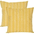 thumbnail image 1 of Blue Mudcloth Throw Pillow Covers 18x18 Inch Set of 2 Indigo Modern Boho Herringbone Chevron Outdoor Decorations Decorative Throw Pillows Cases Cushion Covers for Home Room Couch Decor, 1 of 6