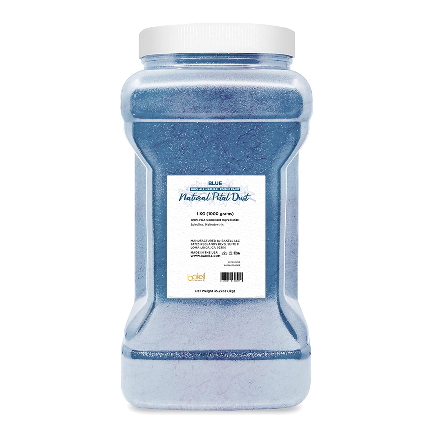 Blue Natural Petal Dust Edible Dust & Paint KOSHER & Halal Certified 100 Edible Vegan