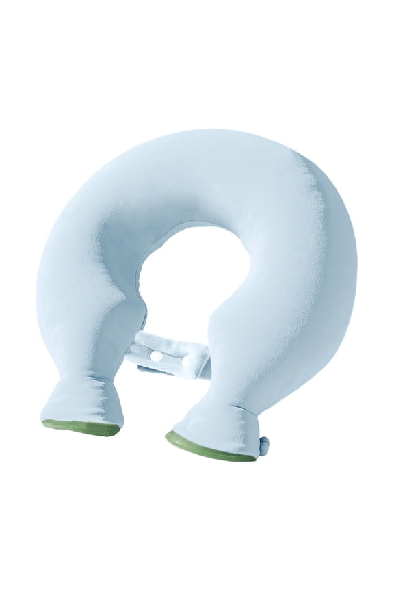 Blue Neck Scarf Pillow Hot Water Bottle 13.78X13.39X1.97 Inches Pvc Blue Heat Therapy Cervical Pain Relief