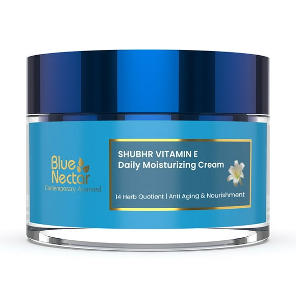 Blue Nectar Anti Ageing Flower Valley Face Cream for Oily Skin Ayurvedic with No Parabens/SLS/Mineral Oil, Rose, Men, 50 g