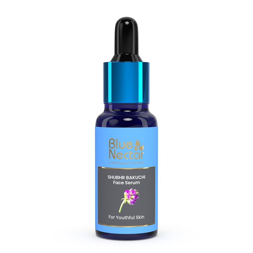 Blue Nectar Bakuchiol Anti Aging Serum for Fine Lines, Wrinkles | Oil Free Face Moisturizer Serum (1.01  fl oz)
