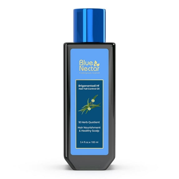 Blue Nectar Briganantadi Non Sticky Hair Oil & Healthy Scalp Oil (200 ml)