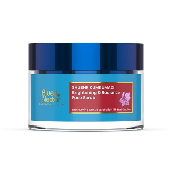 Blue Nectar Shubhr Kumkumadi Brightening Radiance Face Scrub - 50 gms