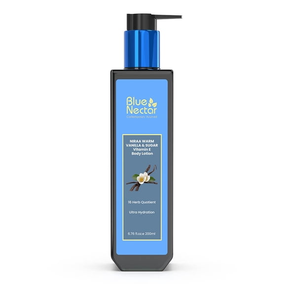 Blue_Nectar Ultra Hydrating Warm Vanilla Body Lotion for Dry Skin and Oily Skin with Vitamin E | Natural Body Butter | Winter Body Lotion | Deep Moisturizer for Face and Body
