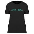thumbnail image 1 of Blue Neon Buenos Aires Design T-Shirt Women -Image by Shutterstock, Female Small, 1 of 2