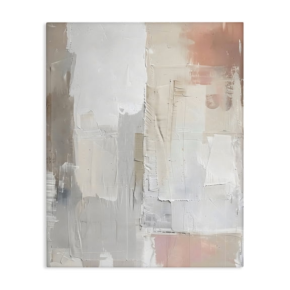 Stupell Industries Blue & Neutral Abstraction Canvas Wall Art, design by Riley B