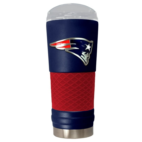Blue New England Patriots 24oz. Powder Coated Draft Travel Mug