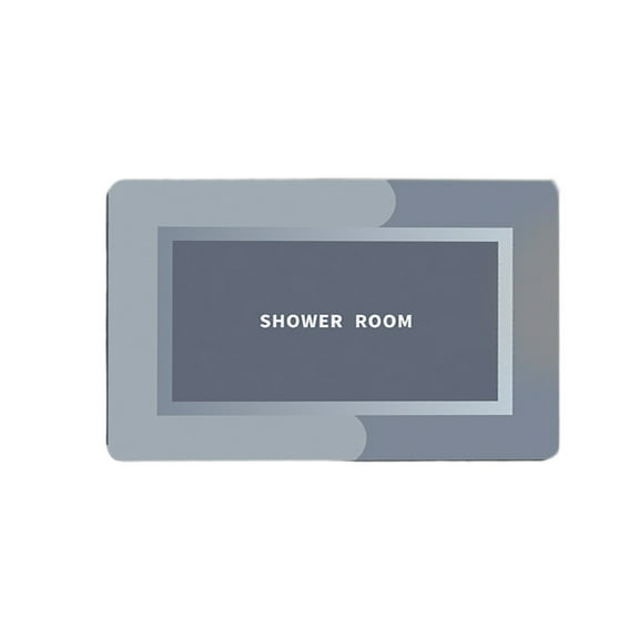 Blue New Square Bath Mat Fast Absorbing Quick Drying With Non-Slip Backing Blue For In Front Of Bathtub And Shower Area Bathroom Floor Rug