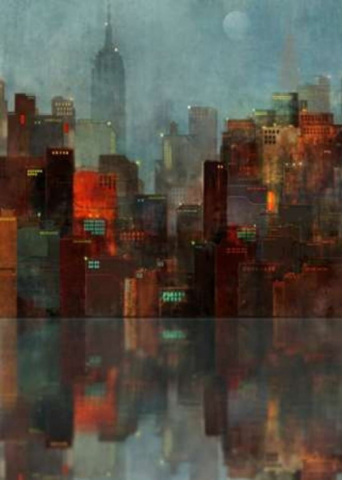 Blue New York Canvas Art - Ken Roko (20 x 28)