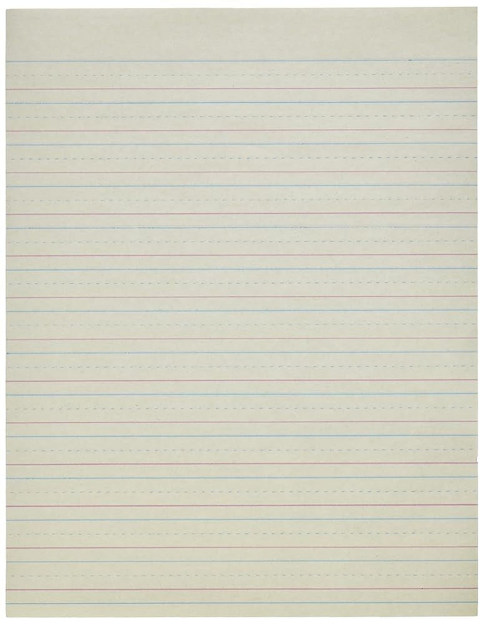 & Blue Newsprint Paper, 1/2 Inch Ruled, 81/2 X 11 Inches, 500