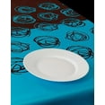 thumbnail image 1 of Blue Nid 100% Polyester, Stain Resistant Tablecloth 118 x 59 inch, 1 of 1
