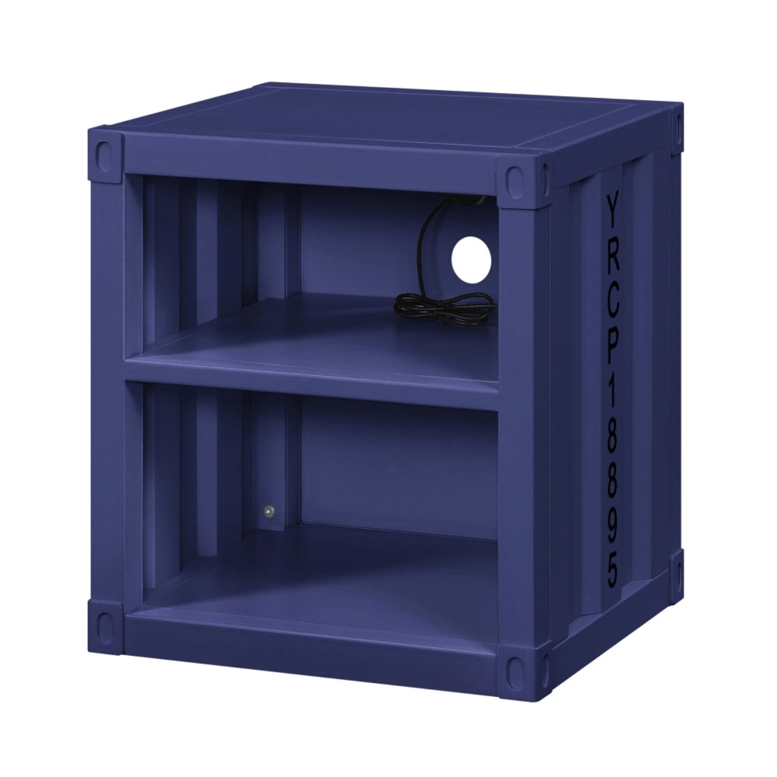 Blue Nightstand with Open Shelf(lxf) - Walmart.com